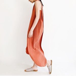 7115 by Szeki coral origami dress